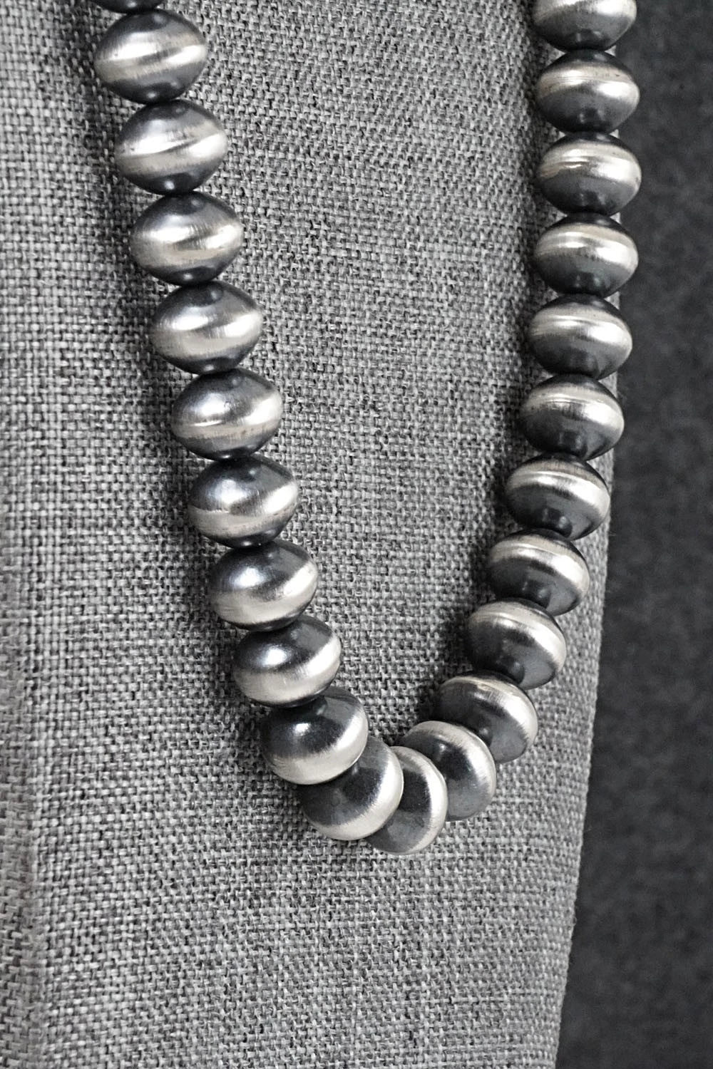 Sterling Silver Navajo Pearl Necklace 24" - Preston Haley