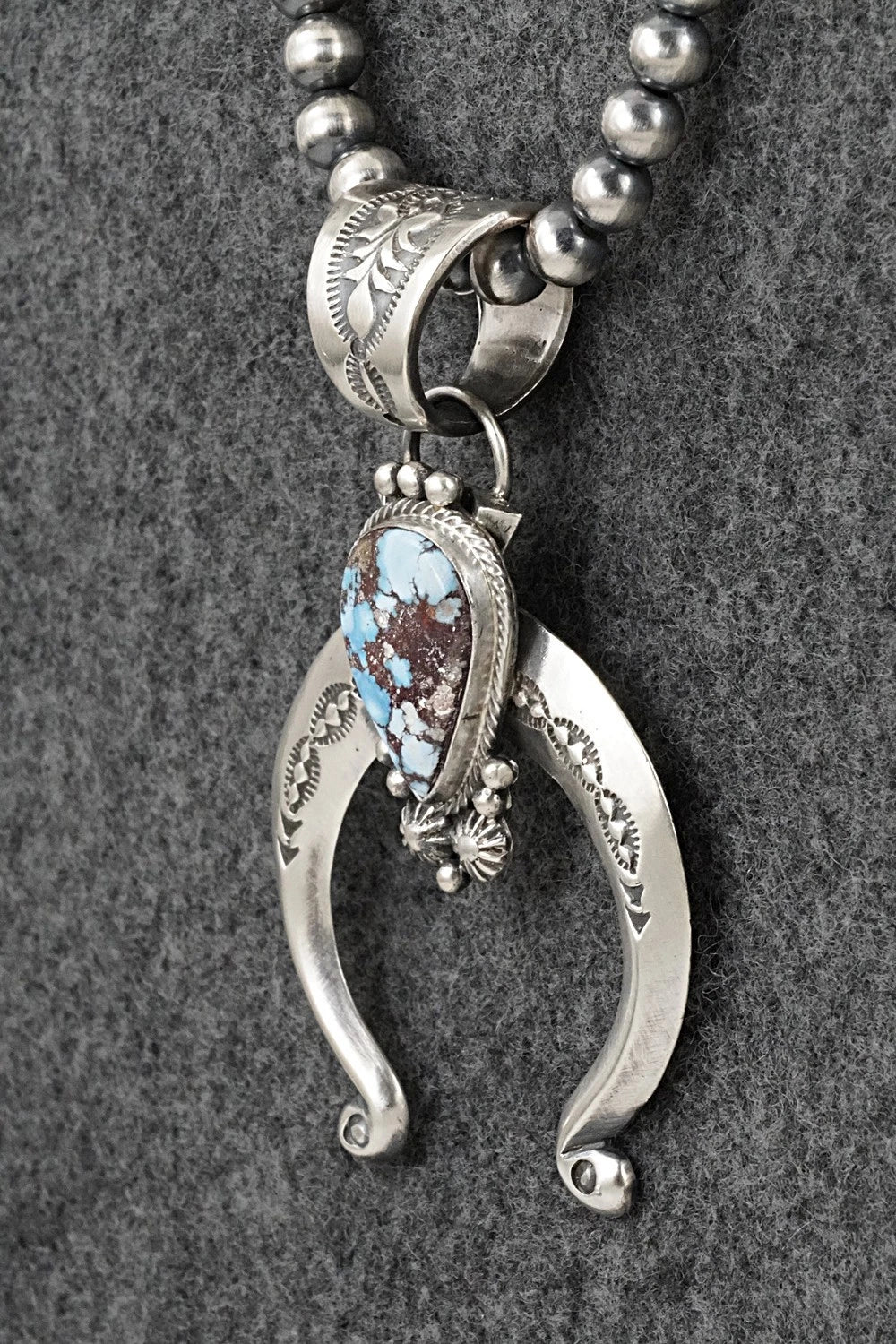 Turquoise & Sterling Silver Necklace - Samuel Yellowhair