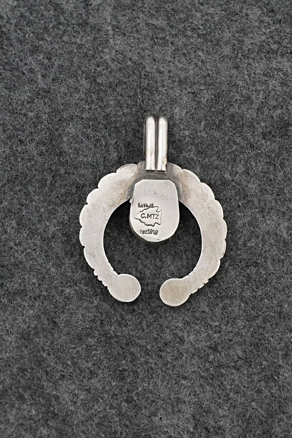 Turquoise & Sterling Silver Naja Pendant - Calvin Martinez
