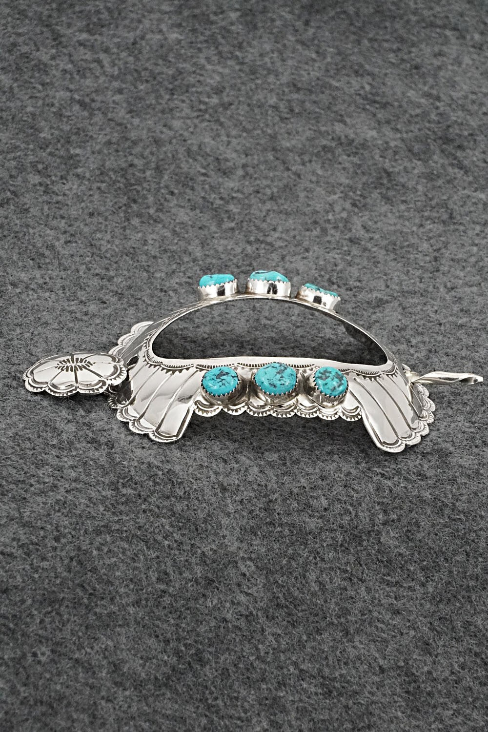 Turquoise & Sterling Silver Hair Pin - Jolene Begay