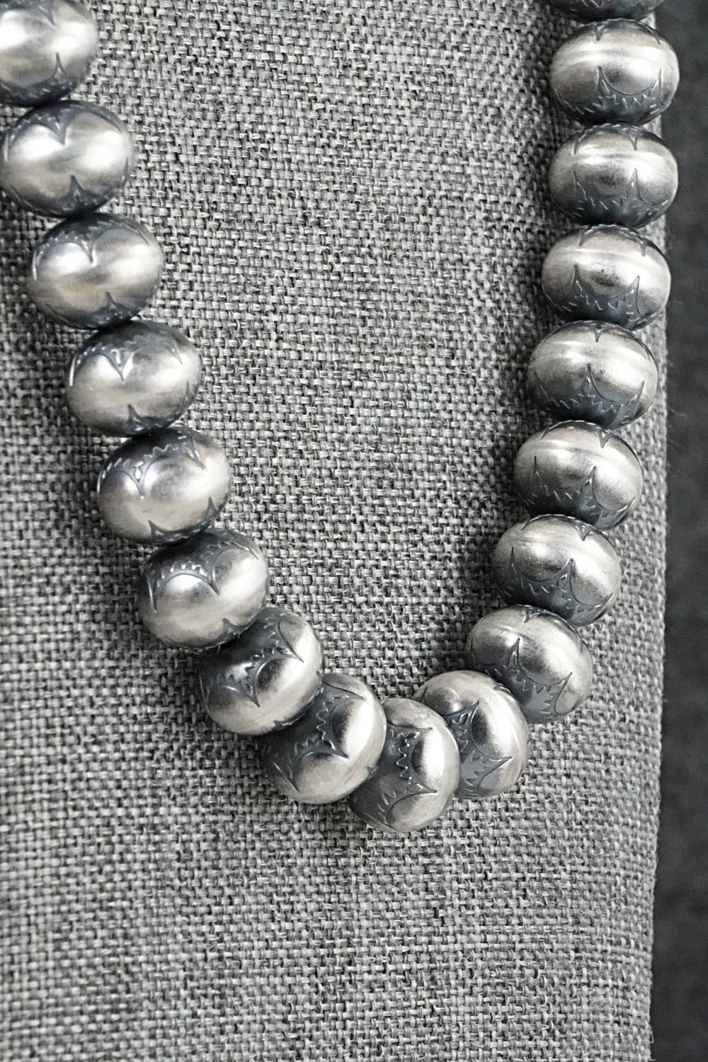 Sterling Silver Navajo Pearl Necklace 24" - Bryannen Halwood