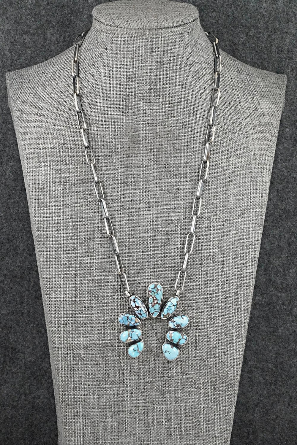 Turquoise & Sterling Silver Necklace - Darrin Livingston