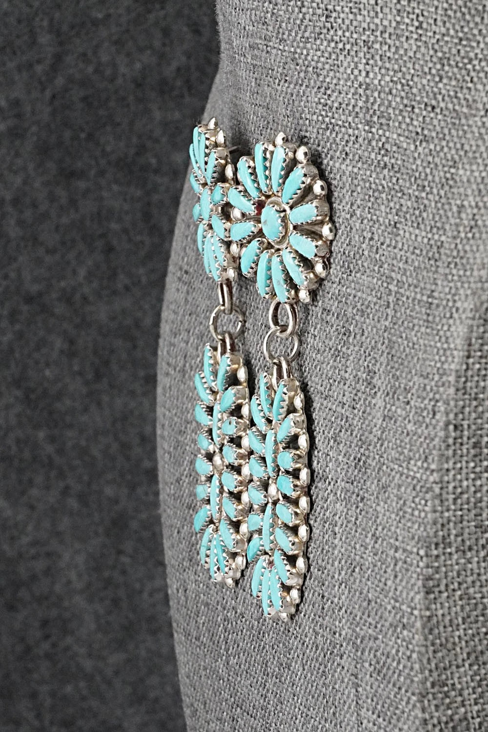 Turquoise & Sterling Silver Earrings - Philena Byjoe