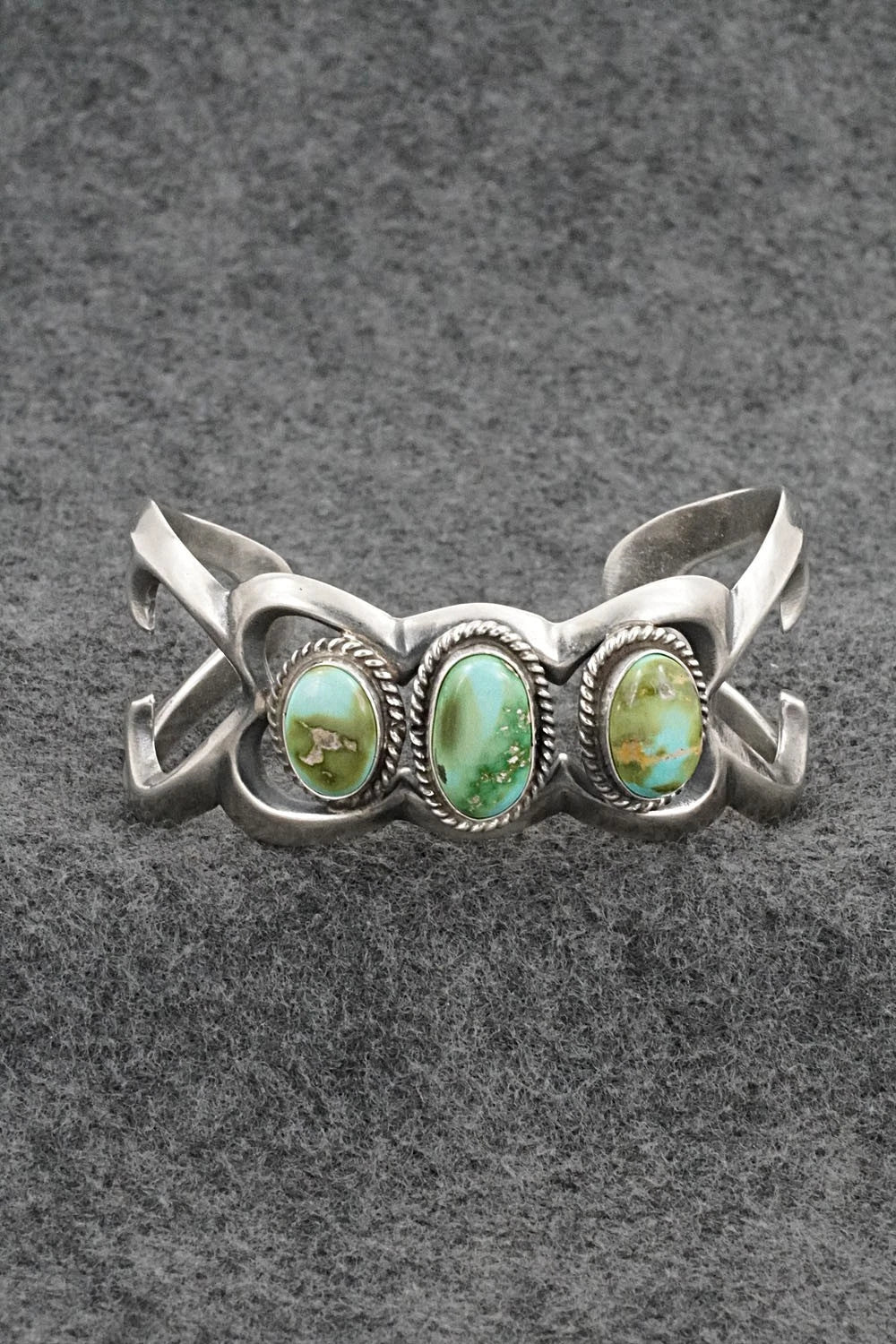 Turquoise & Sterling Silver Bracelet - Eugene Gruber