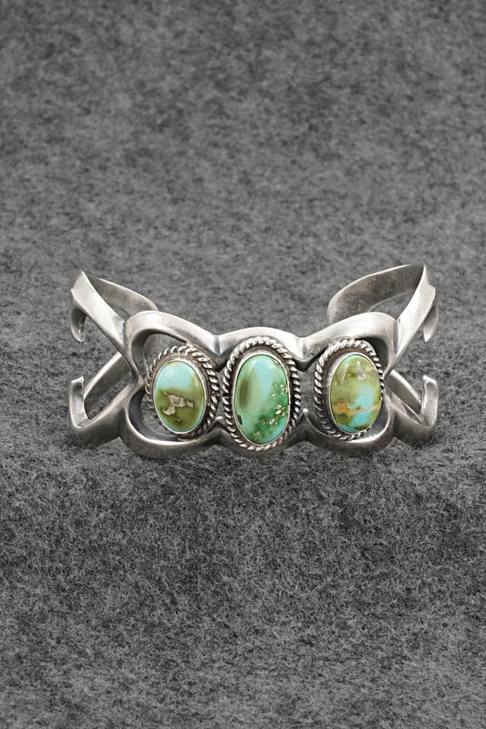 Turquoise & Sterling Silver Bracelet - Eugene Gruber