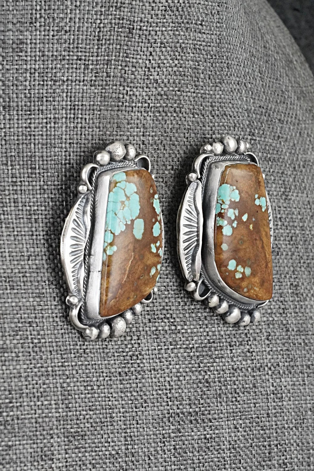 Turquoise & Sterling Silver Necklace and Earrings Set - Bob Becenti