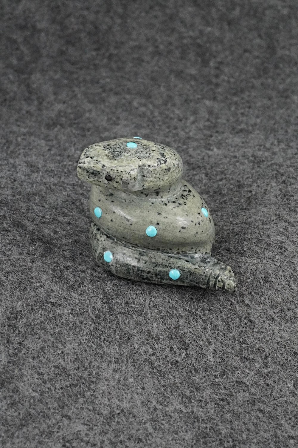 Rattlesnake Zuni Fetish Carving - Reynold Lunasee