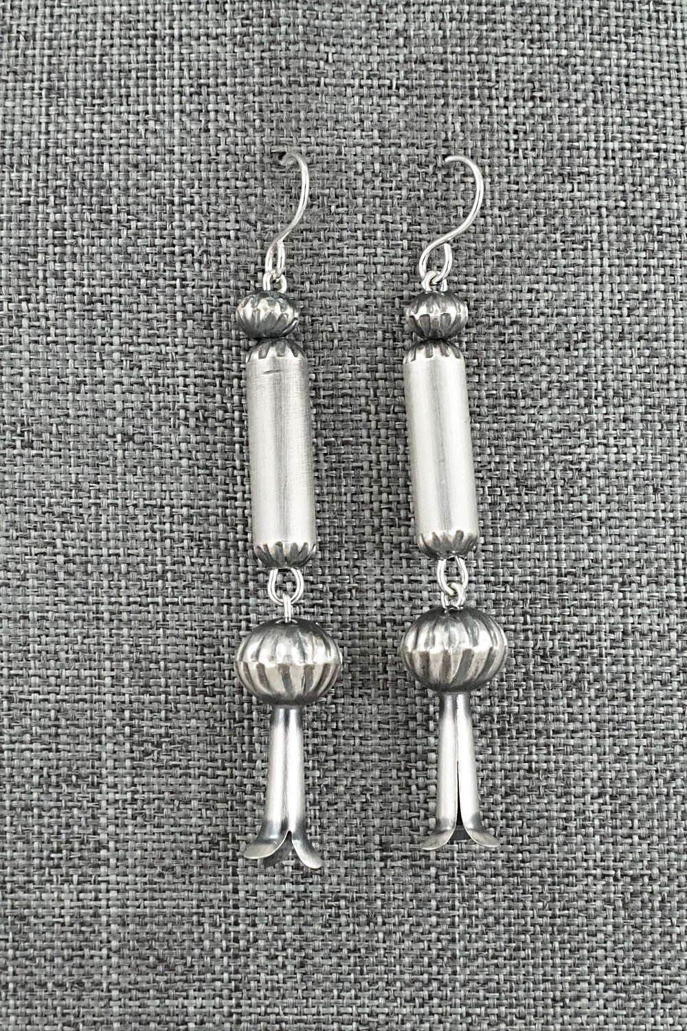 Sterling Silver Navajo Pearl Earrings - Tonisha Haley