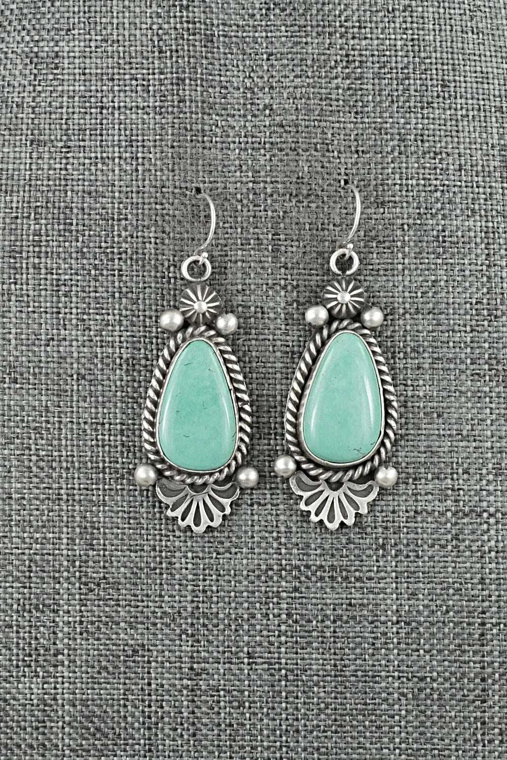Turquoise & Sterling Silver Earrings - Michael Calladitto