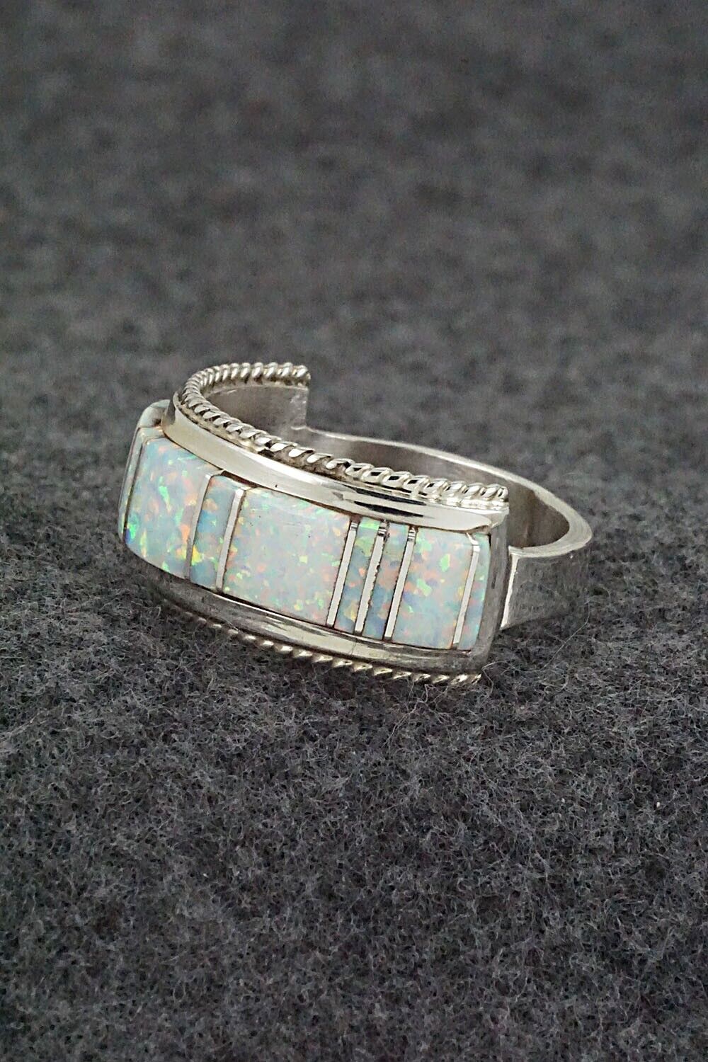 Opalite & Sterling Silver Ring - Deirdre Luna Panteah - Size 12.25