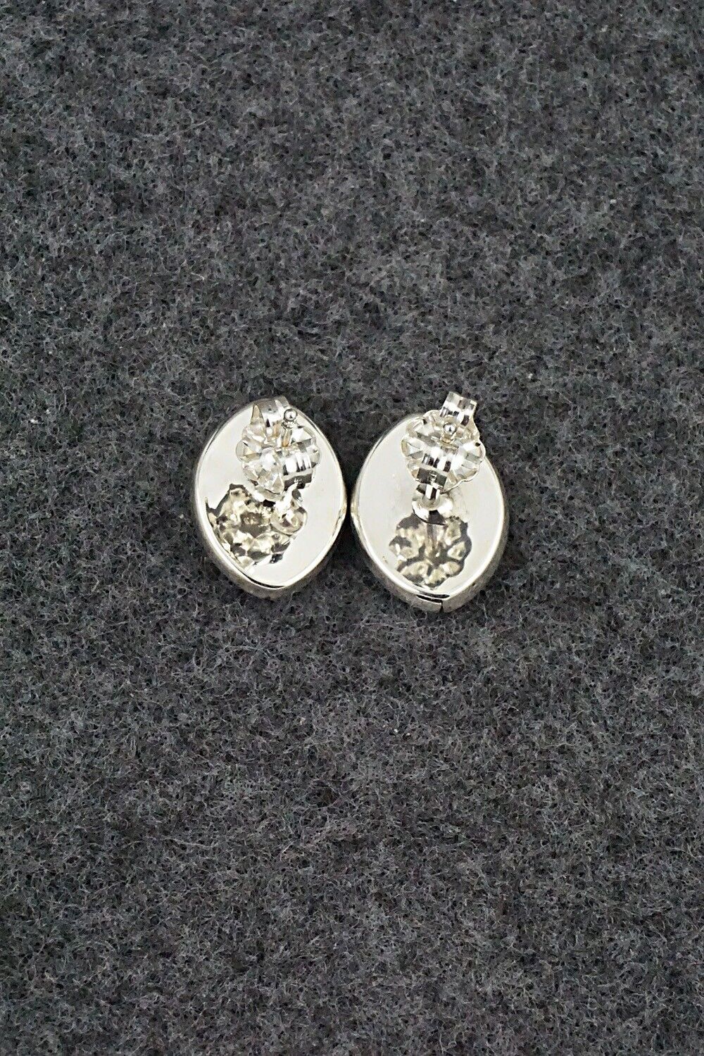 Turquoise & Sterling Silver Earrings - Vernon Quandelacy