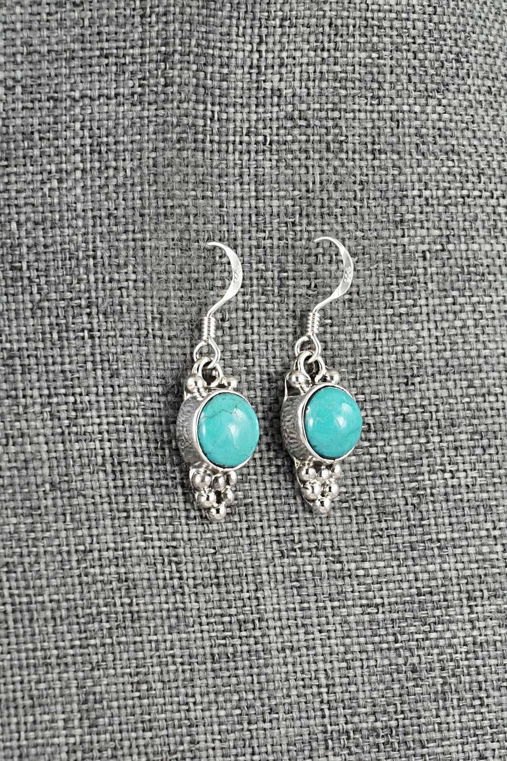 Turquoise & Sterling Silver Earrings - Isabell Yazzie