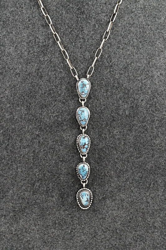 Turquoise & Sterling Silver Necklace - Bobby Johnson
