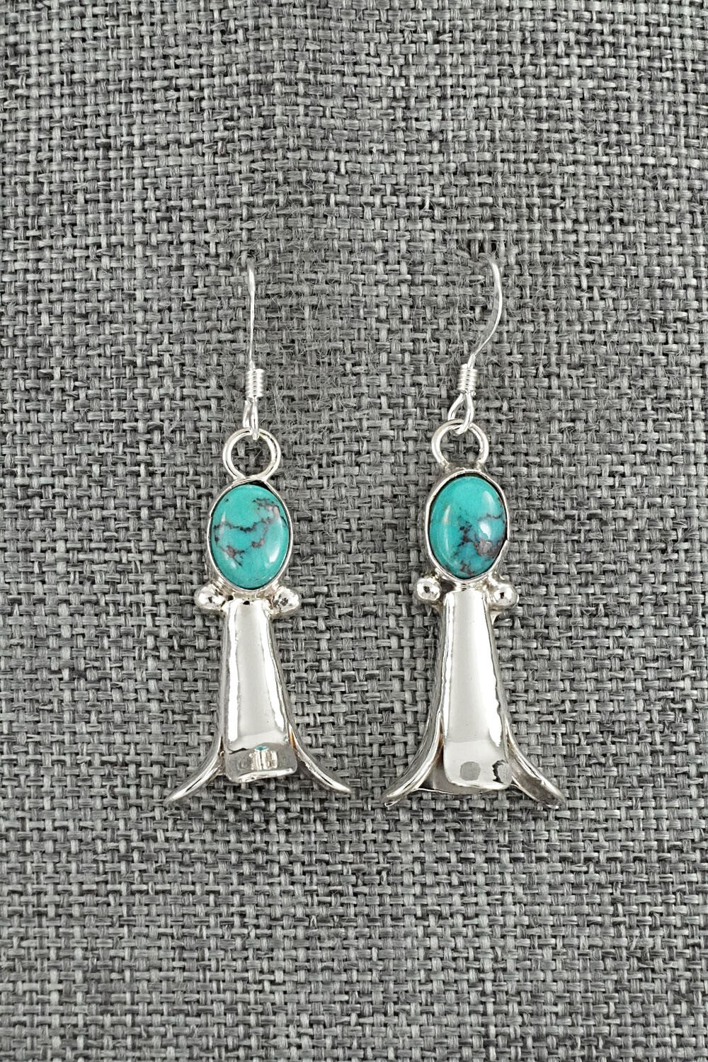 Turquoise & Sterling Silver Earrings - Robinson Martinez