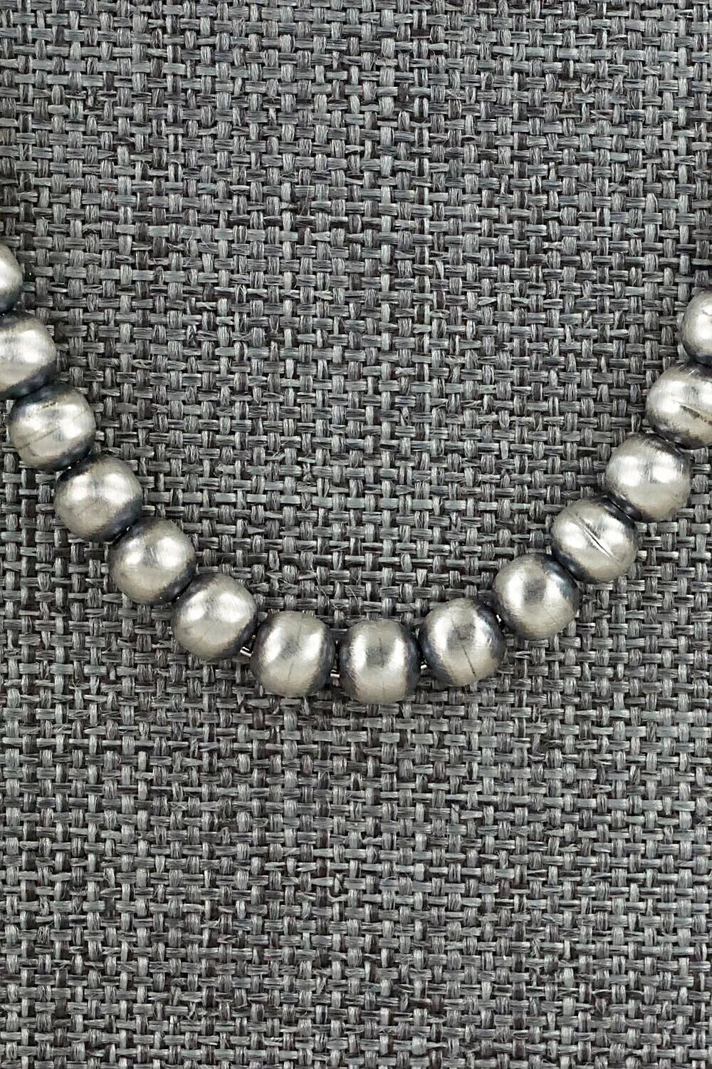Sterling Silver Navajo Pearl Necklace 22" - Dorinda Mariano