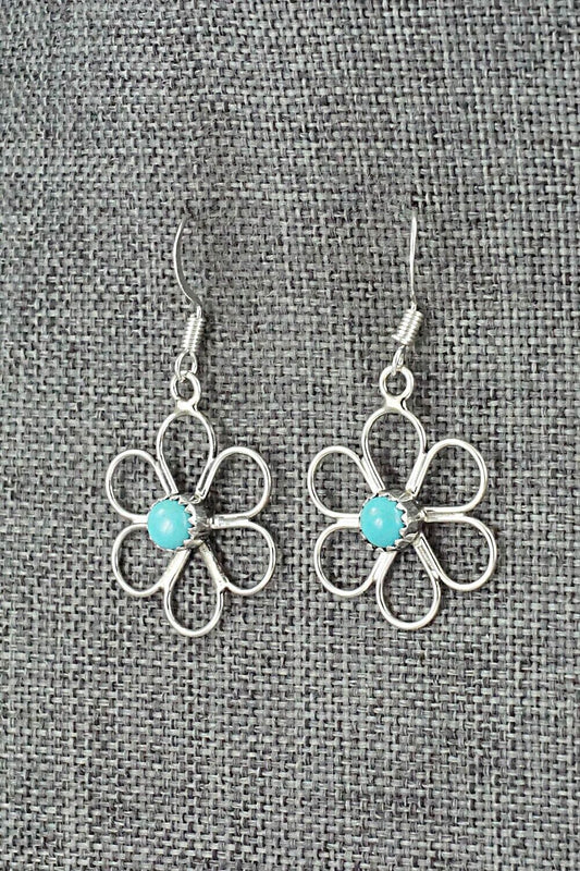 Turquoise & Sterling Silver Earrings - Phil Perry