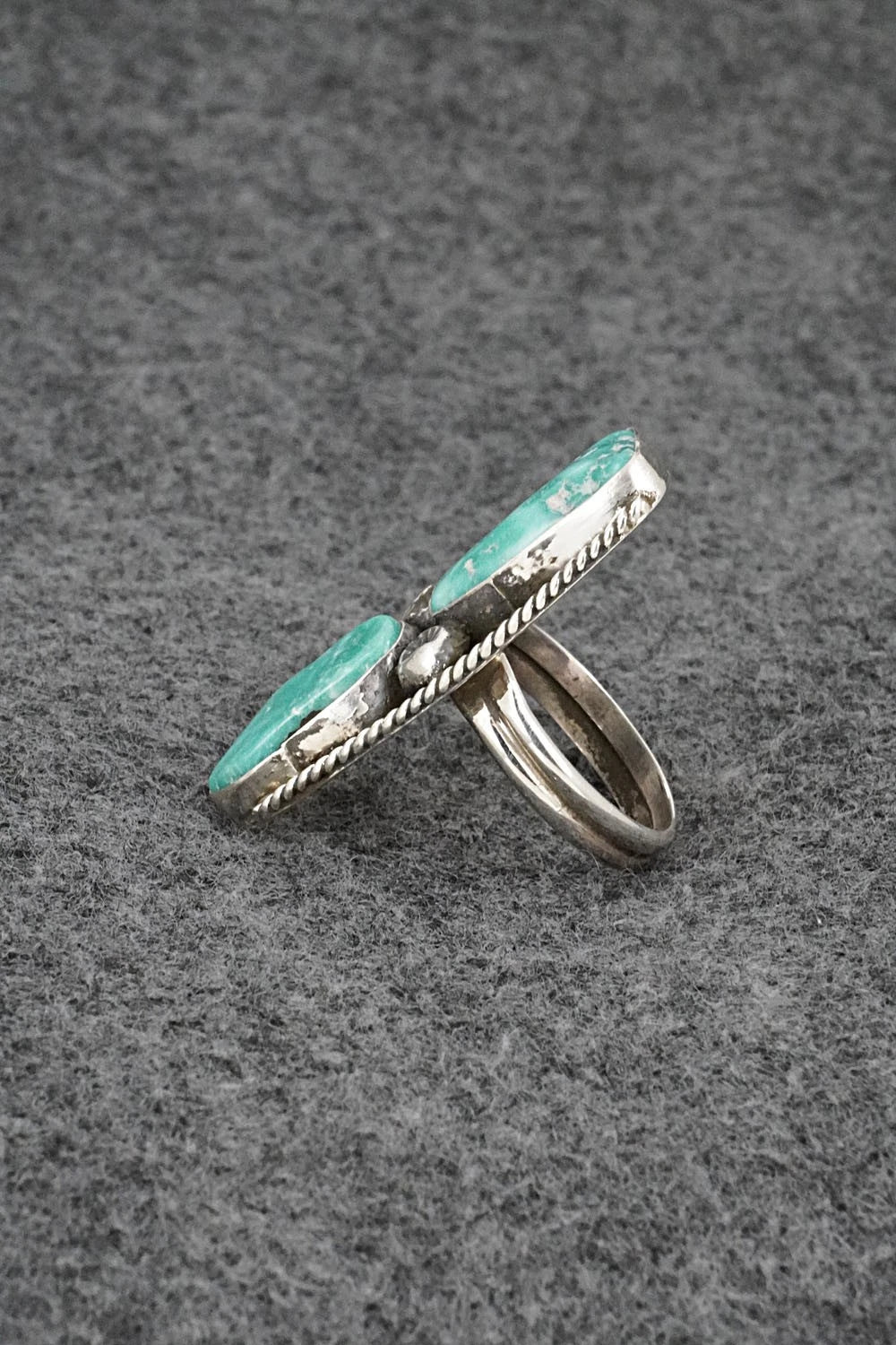 Turquoise & Sterling Silver Ring - Priscilla Reeder - Size 8