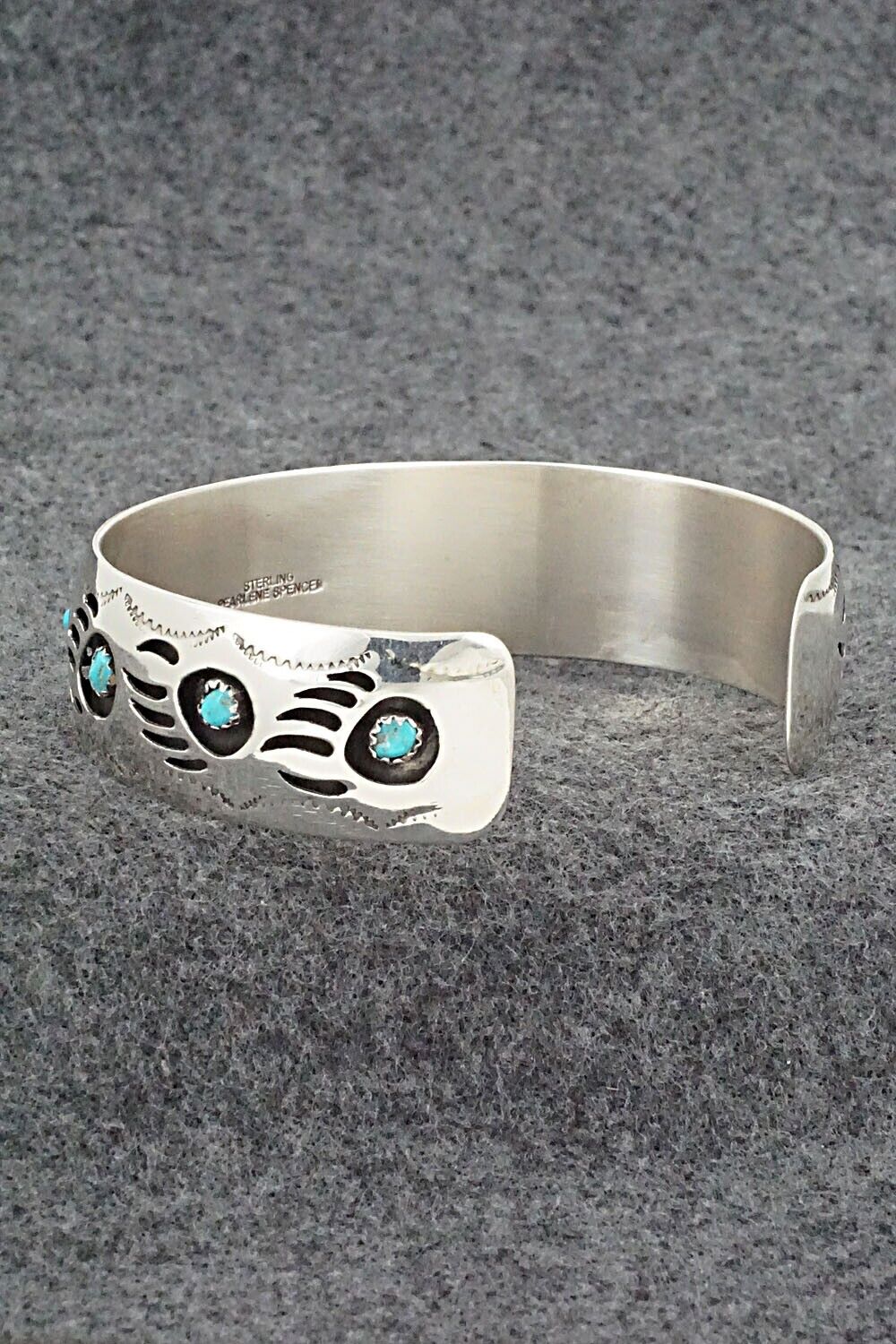 Turquoise & Sterling Silver Bracelet - Pearlene Spencer