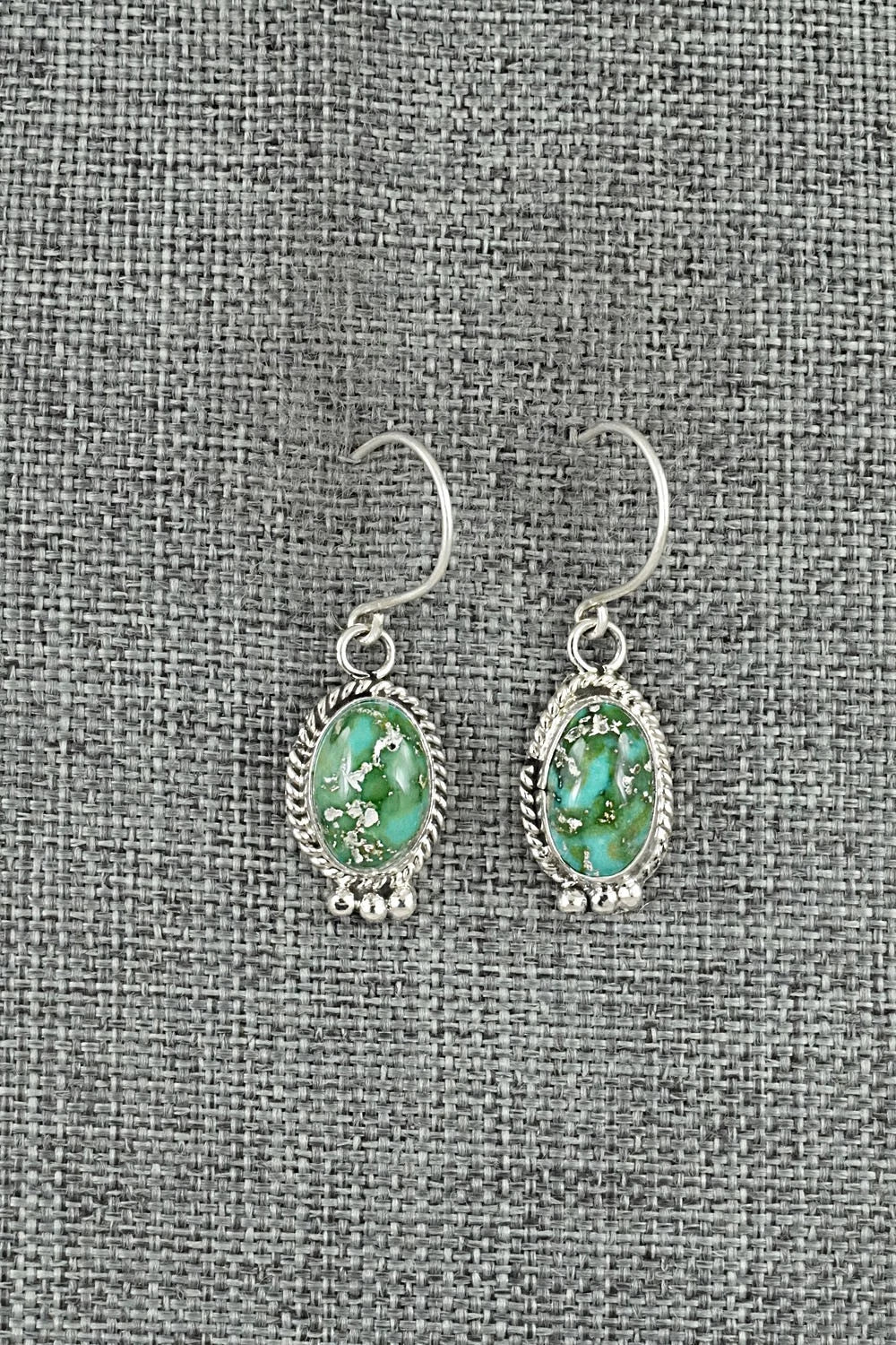 Turquoise & Sterling Silver Earrings - Rosemary Saunders