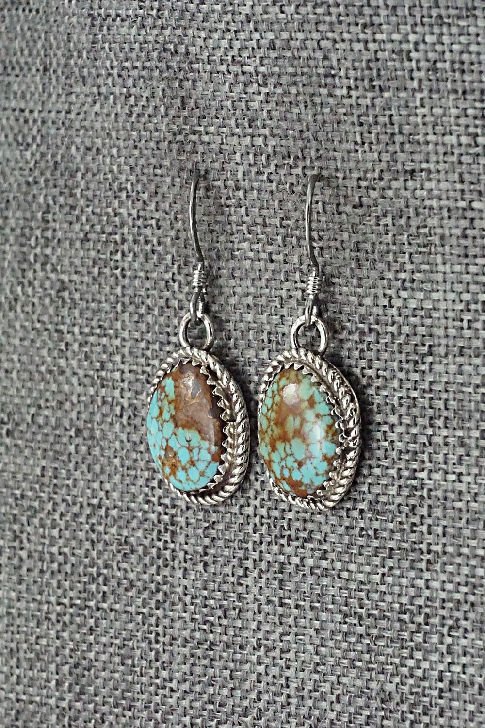 Turquoise & Sterling Silver Earrings - Ernest Hawthorne