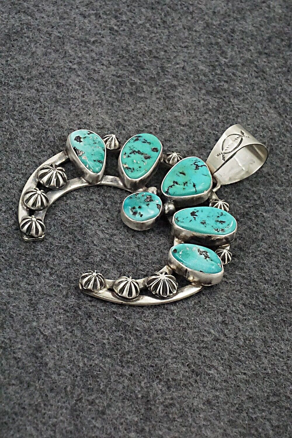 Turquoise & Sterling Silver Pendant - Darrin Livingston