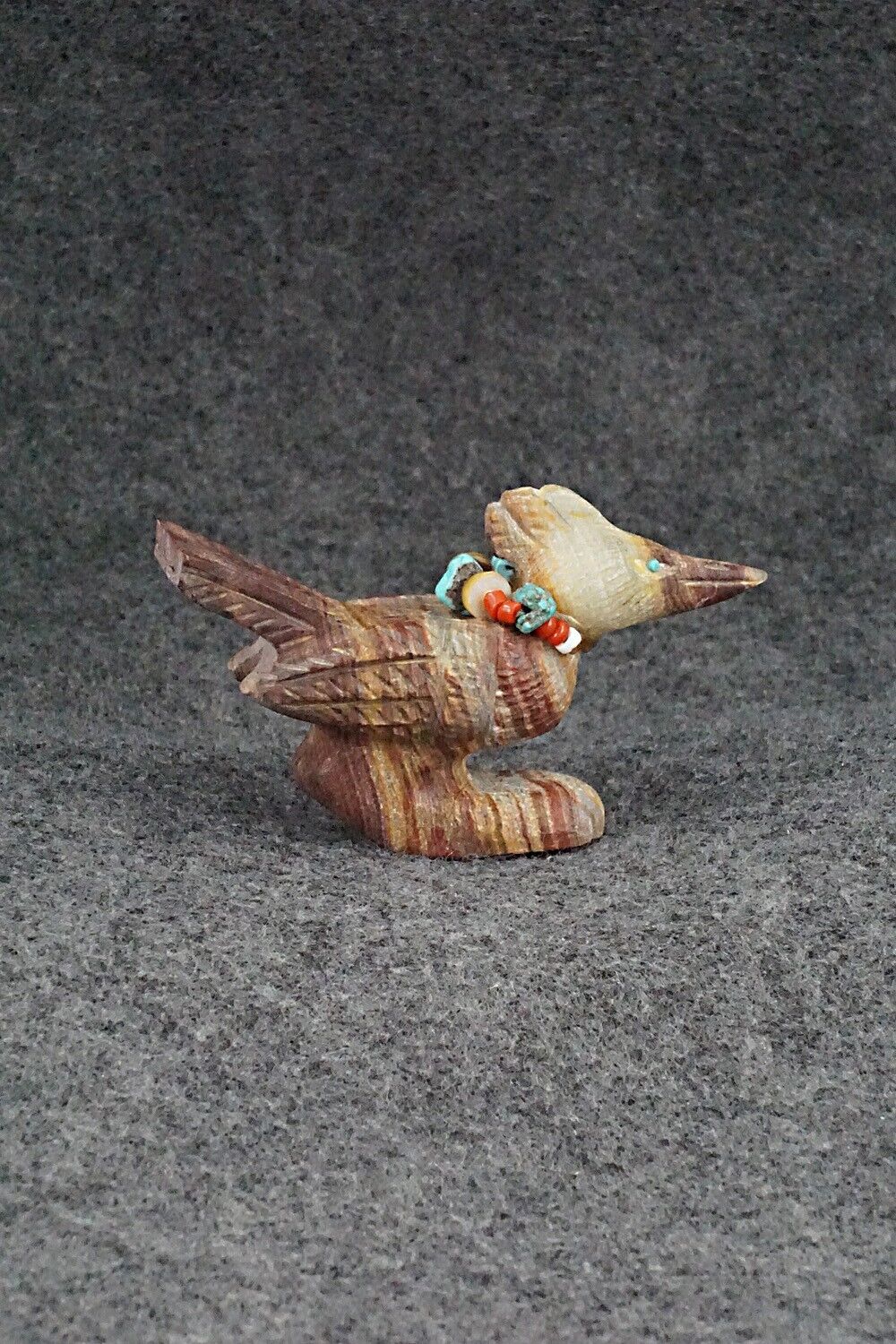 Roadrunner Zuni Fetish Carving - Douglas Martza