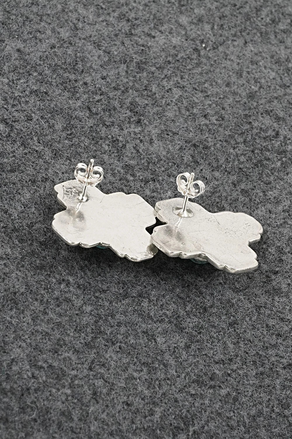 Turquoise & Sterling Silver Earrings - Robinson Martinez