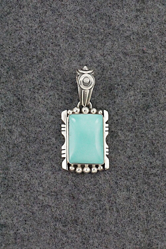 Turquoise & Sterling Silver Pendant - Phyllis Smith