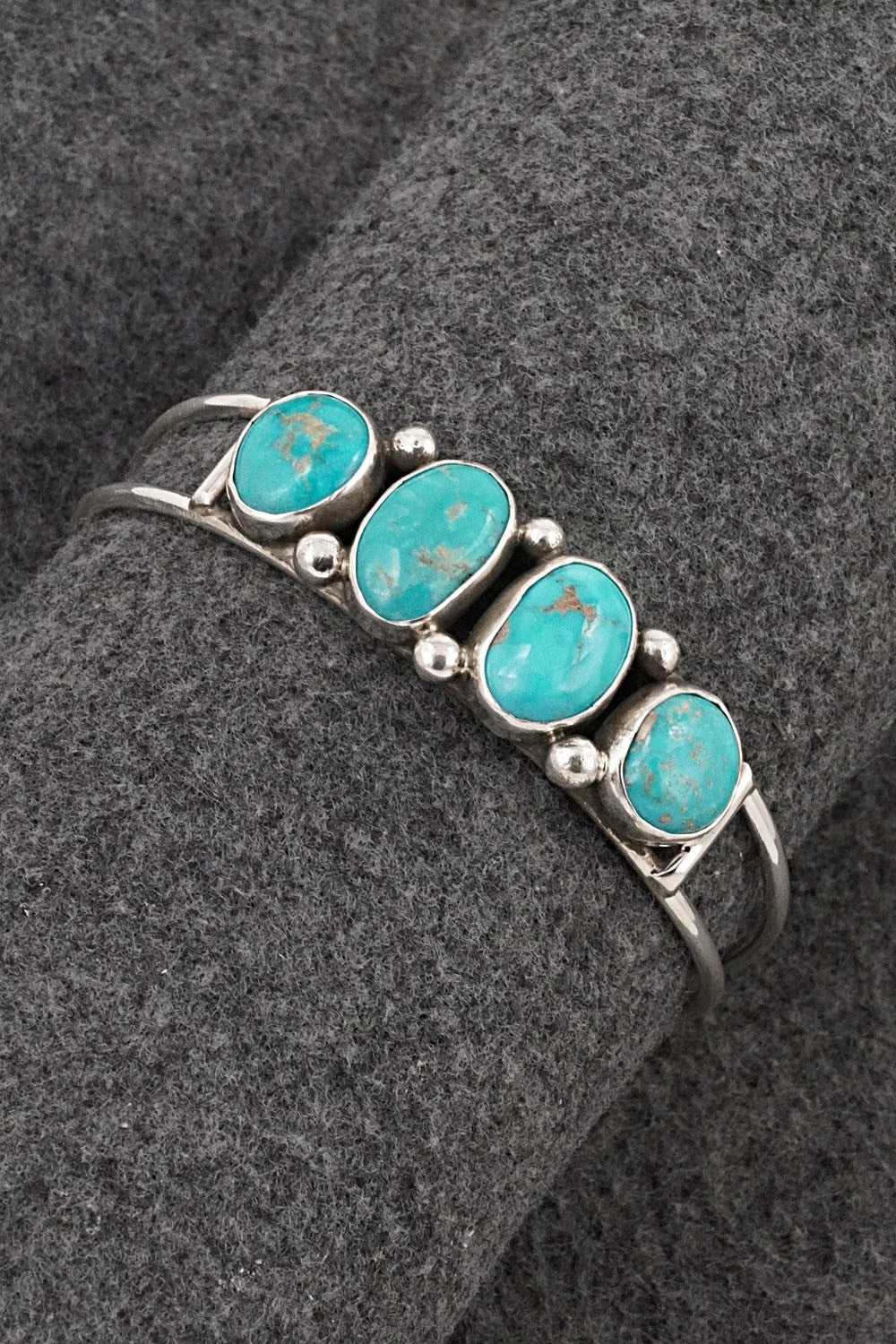 Turquoise & Sterling Silver Bracelet - Priscilla Reeder