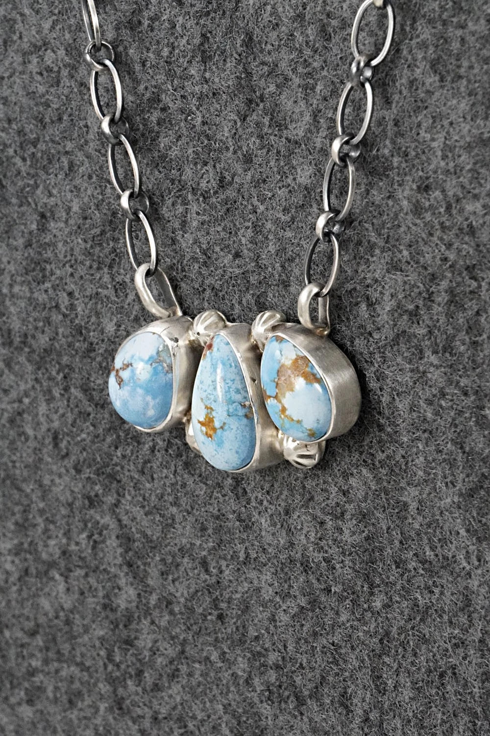 Turquoise & Sterling Silver Necklace - Kathleen Livingston