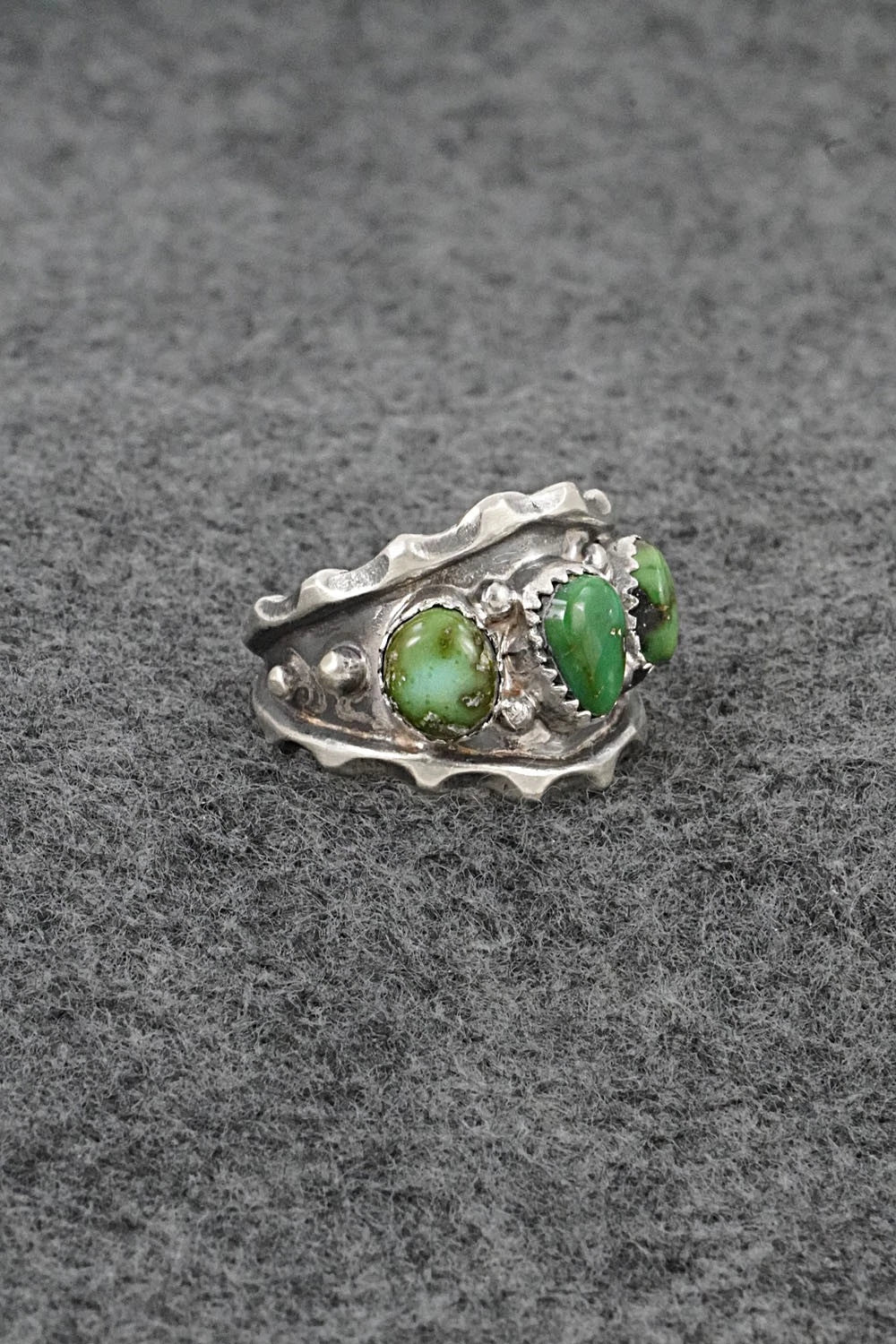 Turquoise & Sterling Silver Ring - Genevieve Francisco - Size 9.75