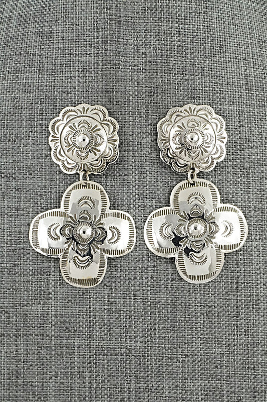 Sterling Silver Earrings - Bertha Begay