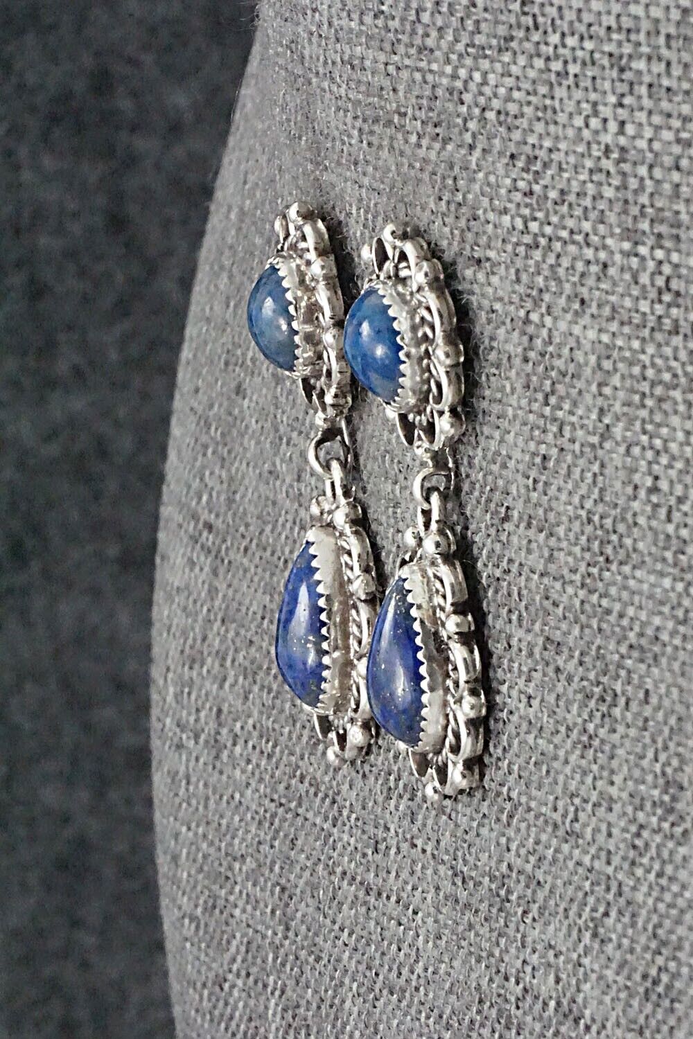 Lapis & Sterling Silver Earrings - Maritta Martinez