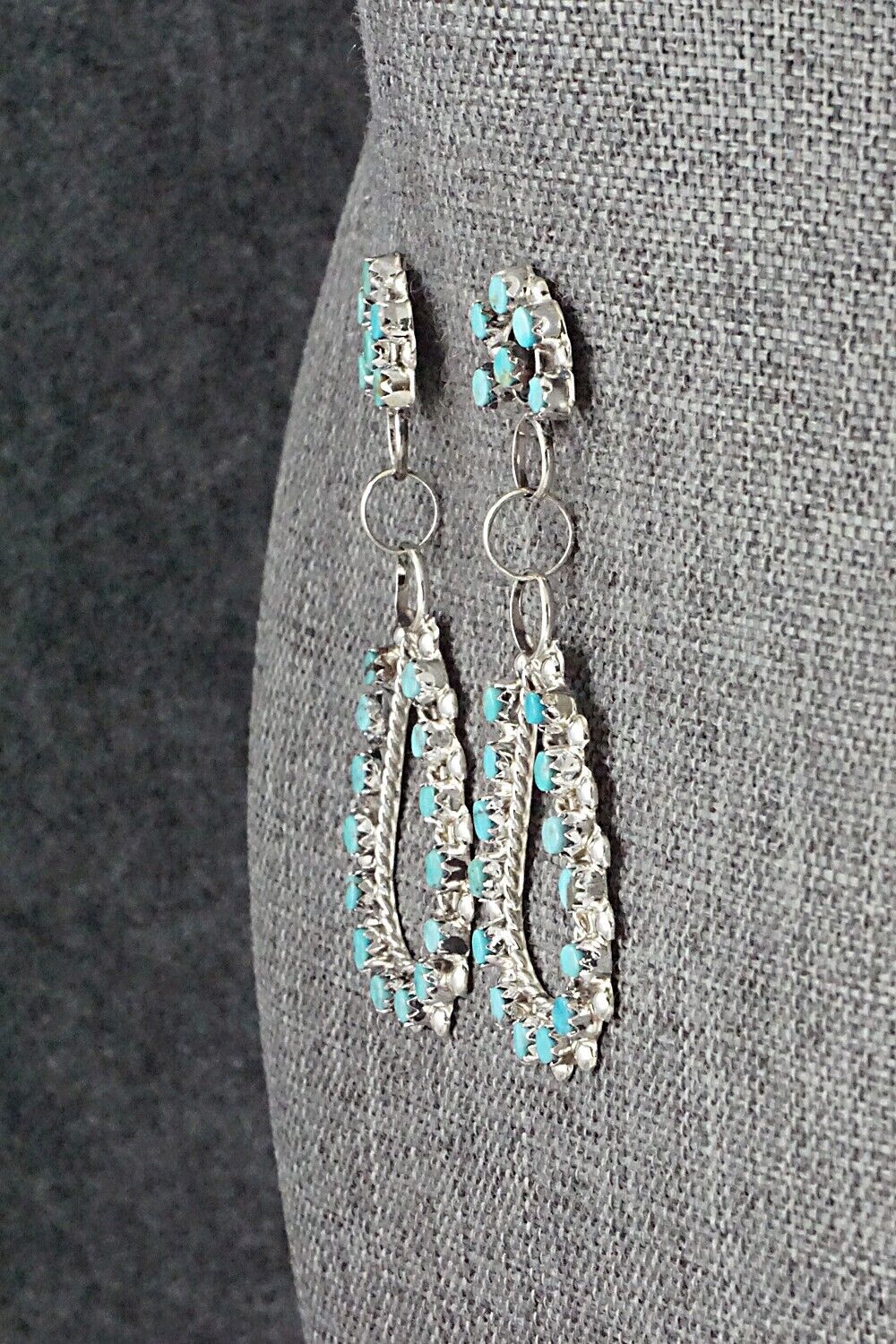 Turquoise & Sterling Silver Earrings - Joanne Cheama