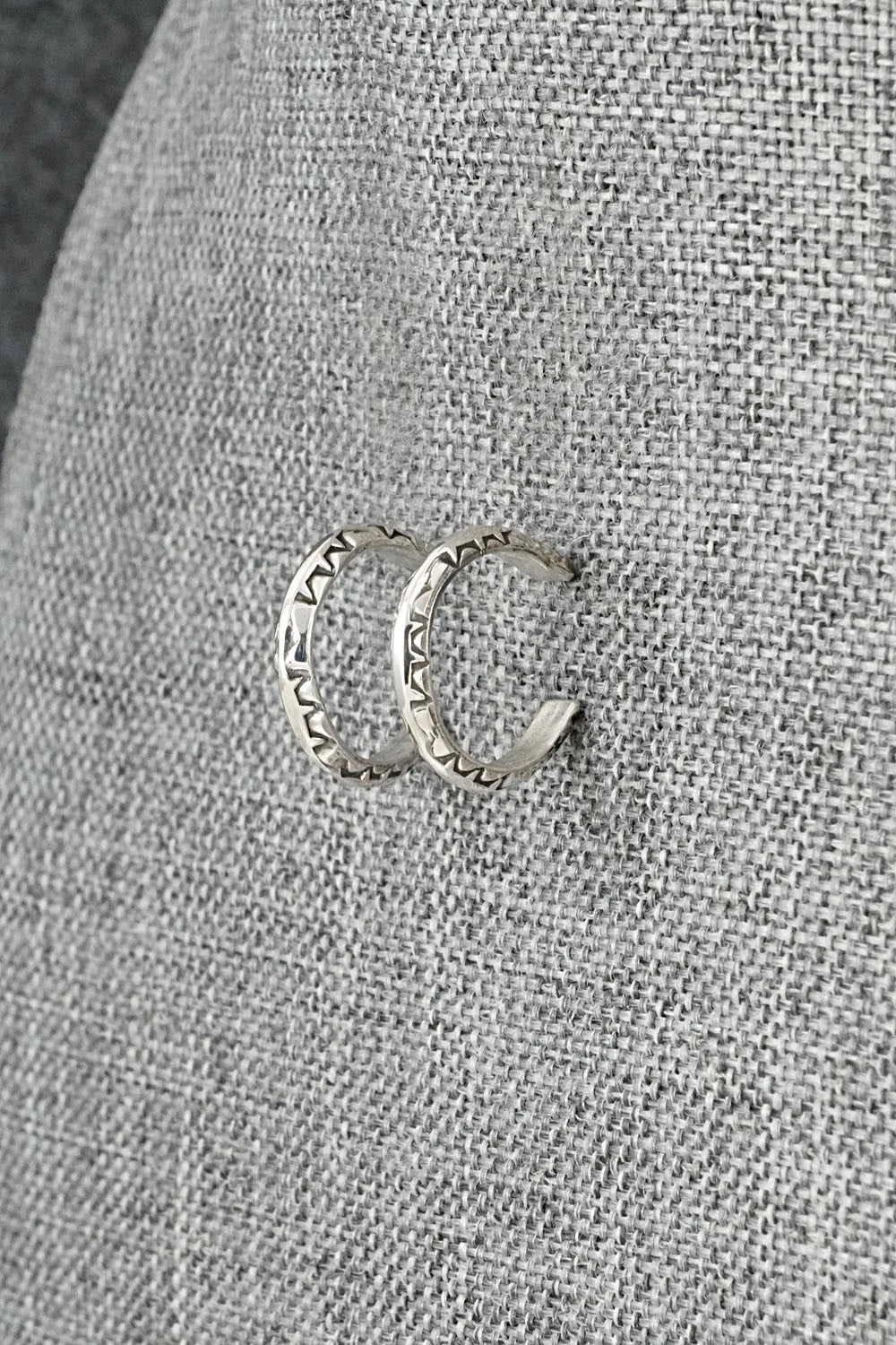 Sterling Silver Hoop Earrings - Elaine Tahe