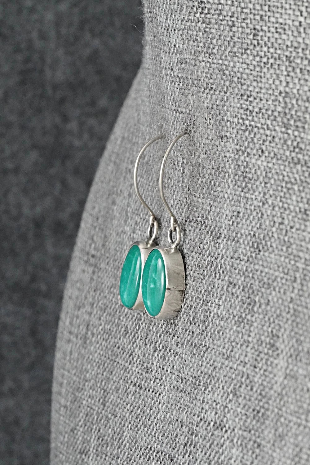 Turquoise & Sterling Silver Earrings - Rosemary Saunders