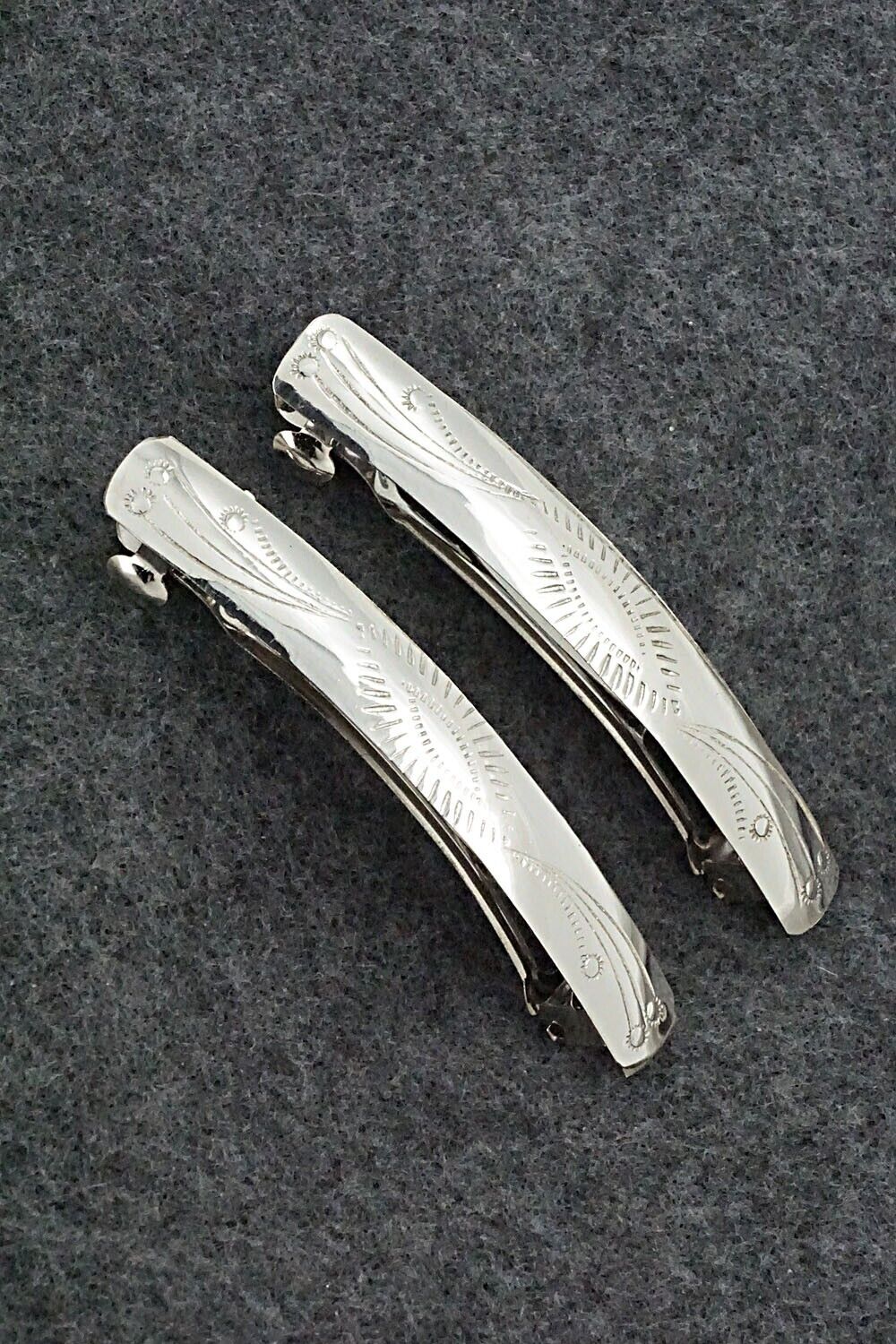 Sterling Silver Hair Barrettes - Randall Dalgai