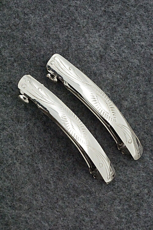 Sterling Silver Hair Barrettes - Randall Dalgai