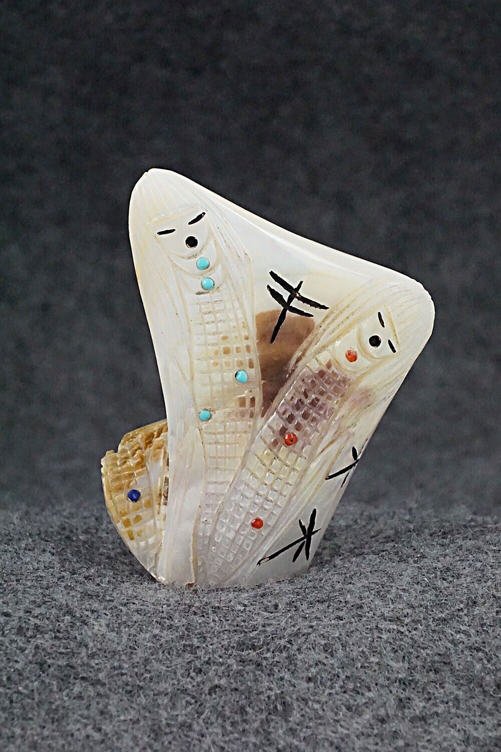 Corn Maiden Zuni Fetish Carving - Sandra Quandelacy
