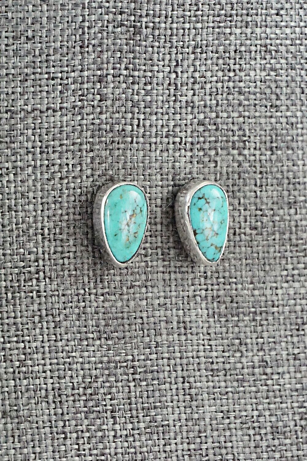 Turquoise & Sterling Silver Earrings - Marco Begaye