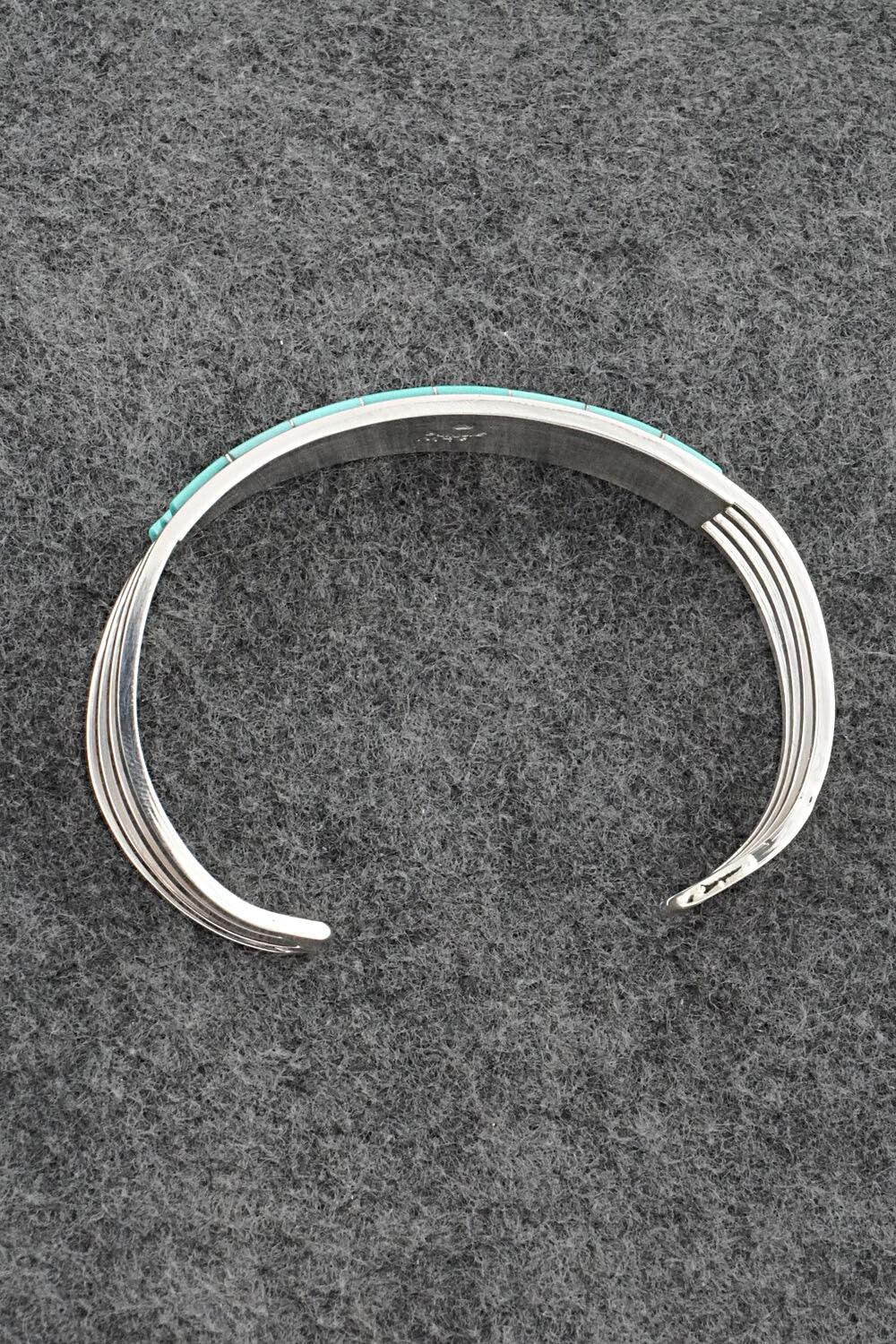 Turquoise & Sterling Silver Inlay Bracelet - Anson Wallace