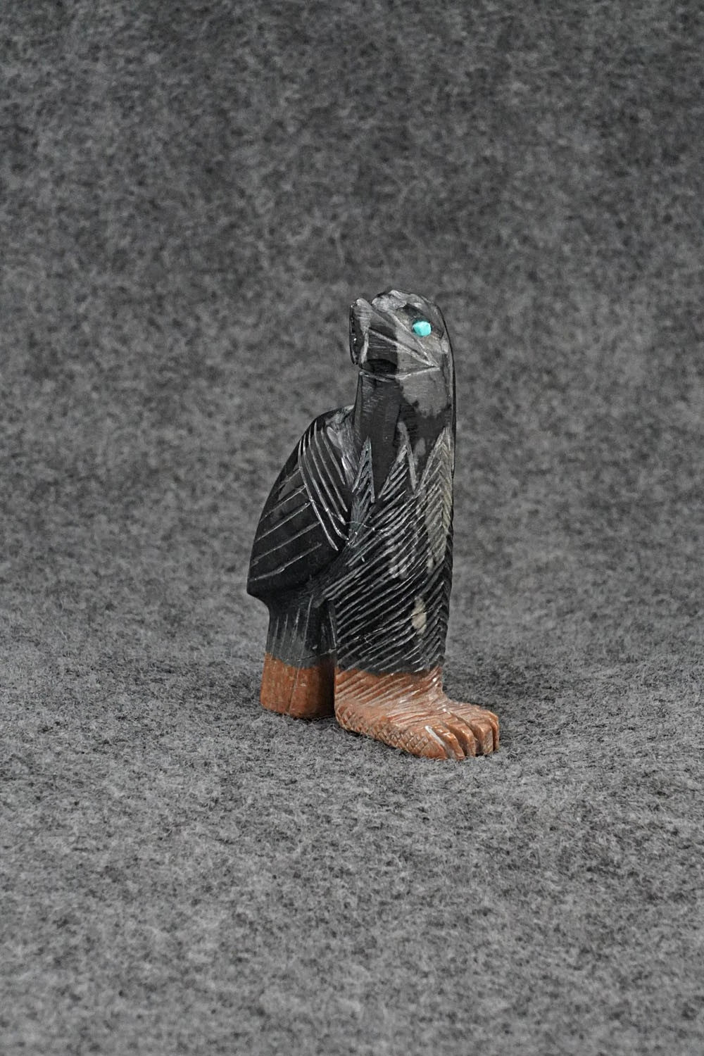 Eagle Zuni Fetish Carving - Stephan Lonjose