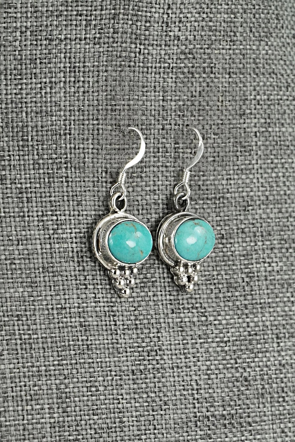 Turquoise & Sterling Silver Earrings - Isabelle Yazzie