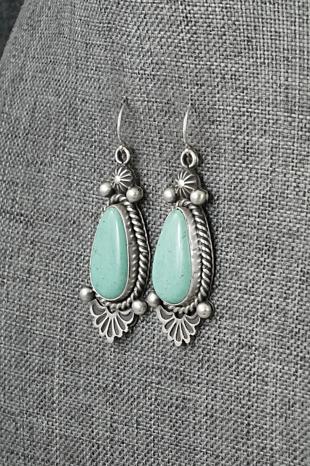 Turquoise & Sterling Silver Earrings - Michael Calladitto