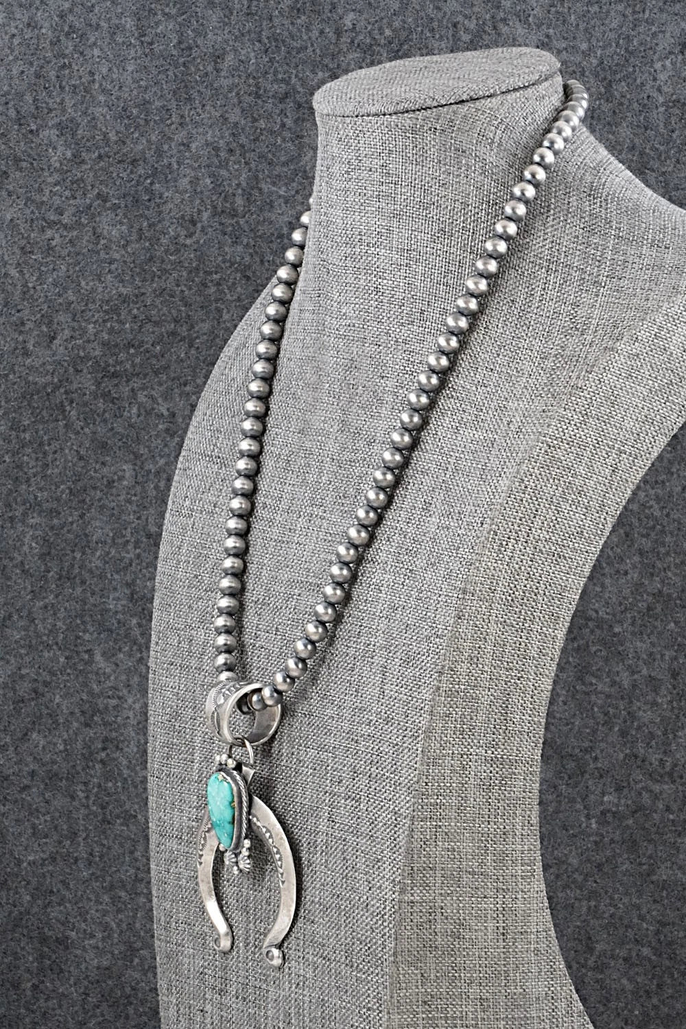 Turquoise & Sterling Silver Necklace - Samuel Yellowhair