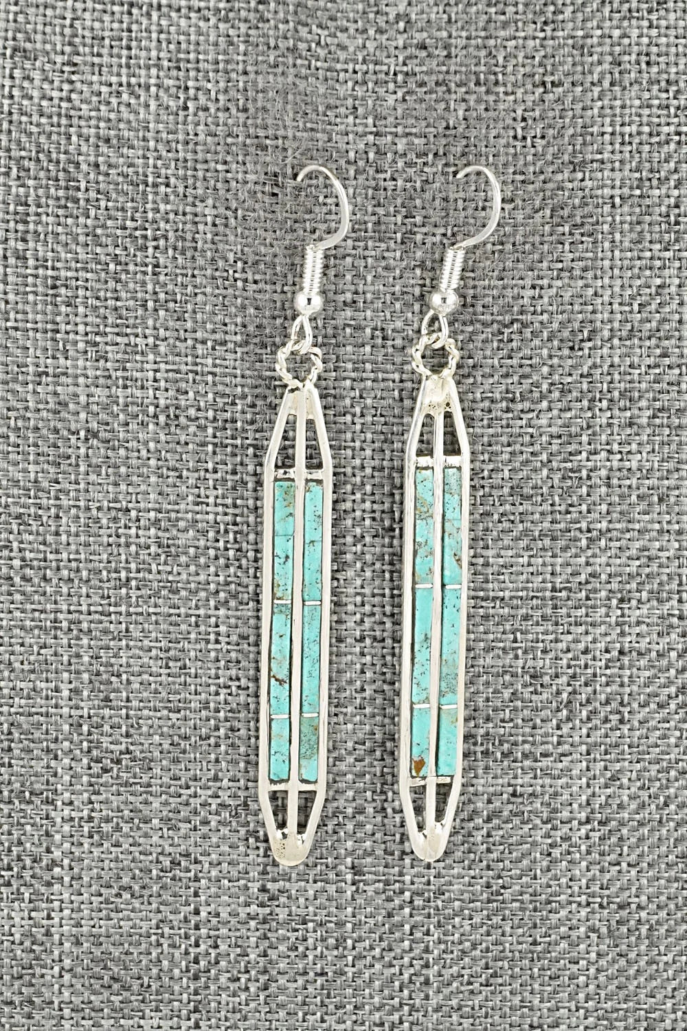 Turquoise & Sterling Silver Earrings - Andrew Enrico