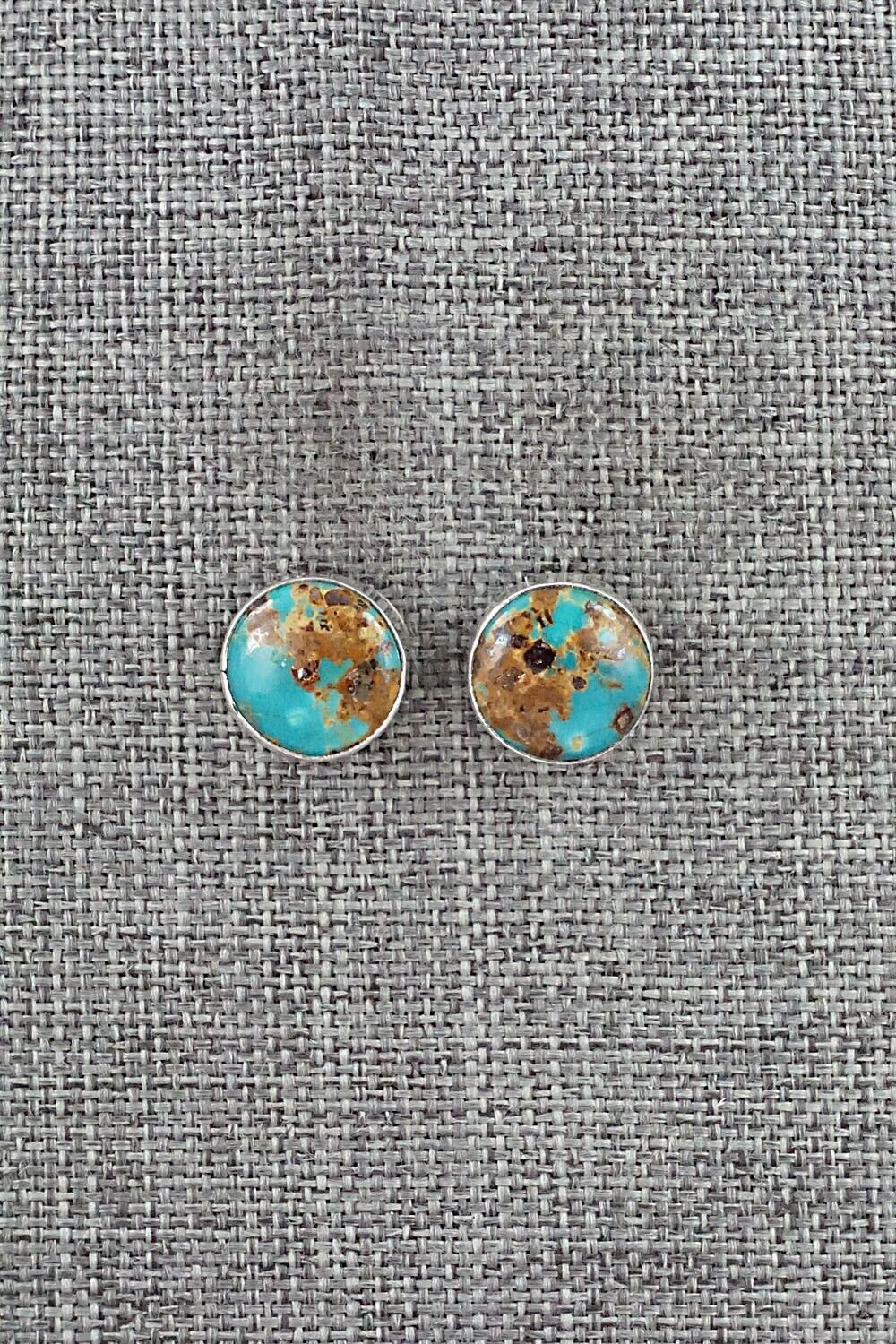 Turquoise & Sterling Silver Earrings - Marco Begaye