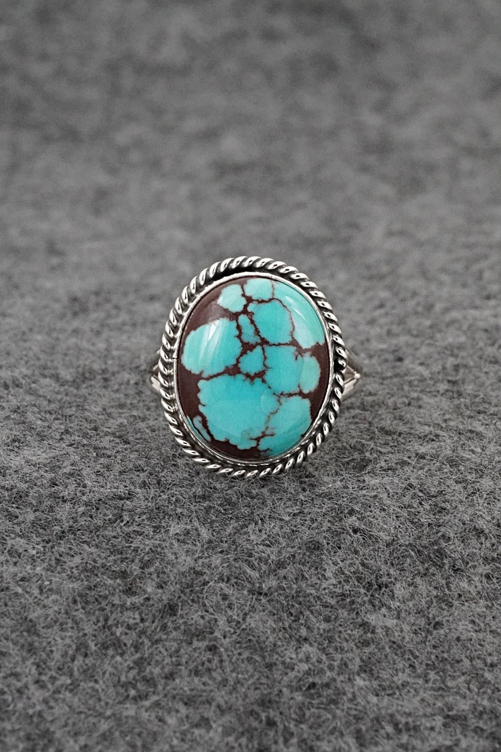 Turquoise & Sterling Silver Ring - Eugene Gruber - Size 7
