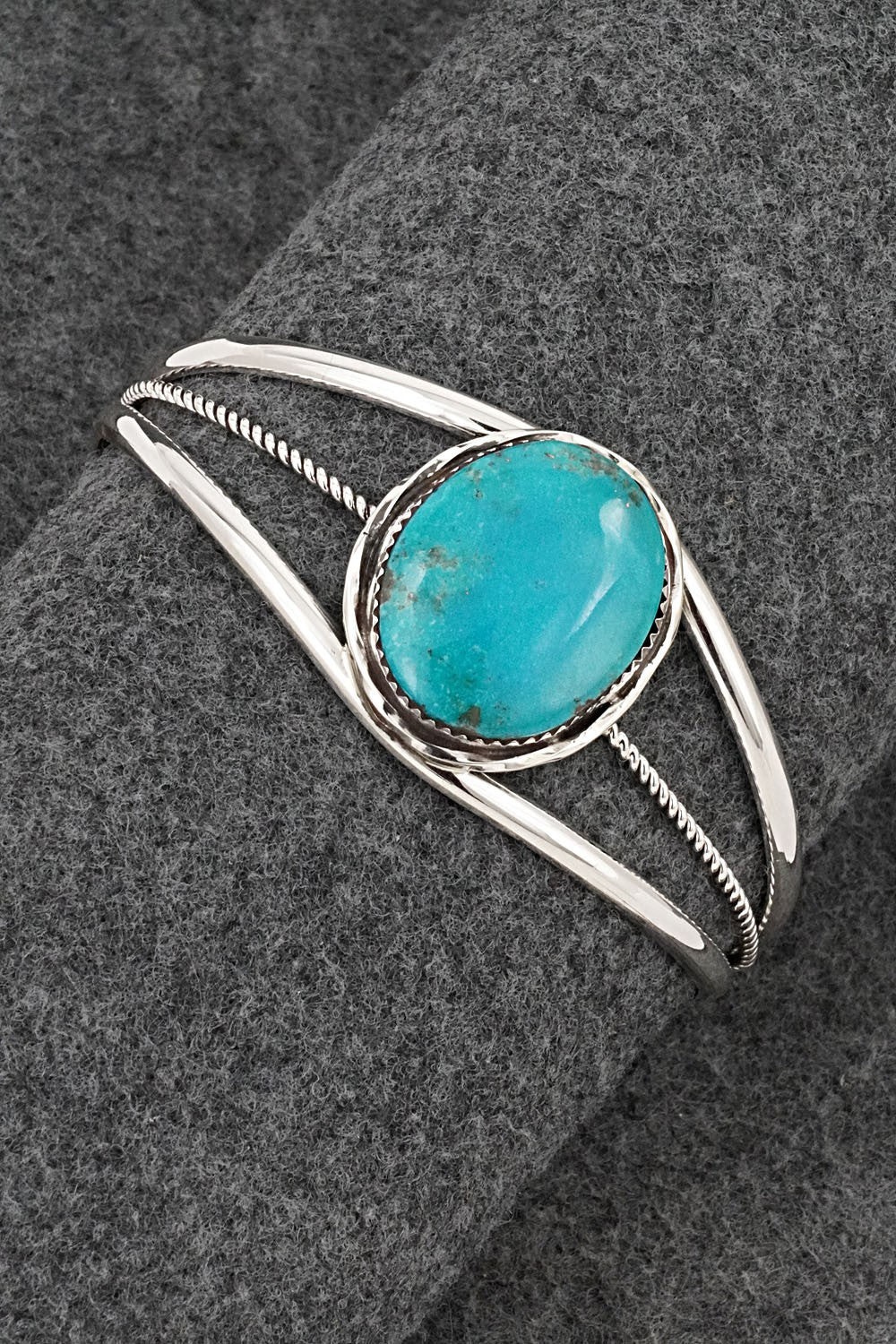 Turquoise & Sterling Silver Bracelet - Ernest Hawthorne