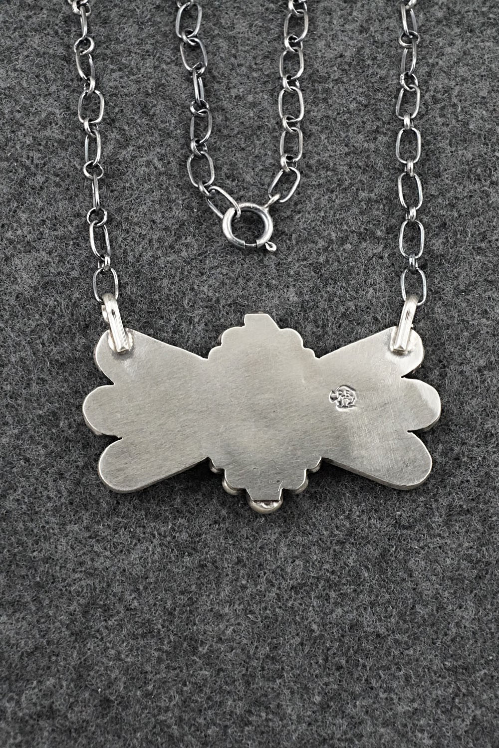 Turquoise & Sterling Silver Necklace - Verley Betone